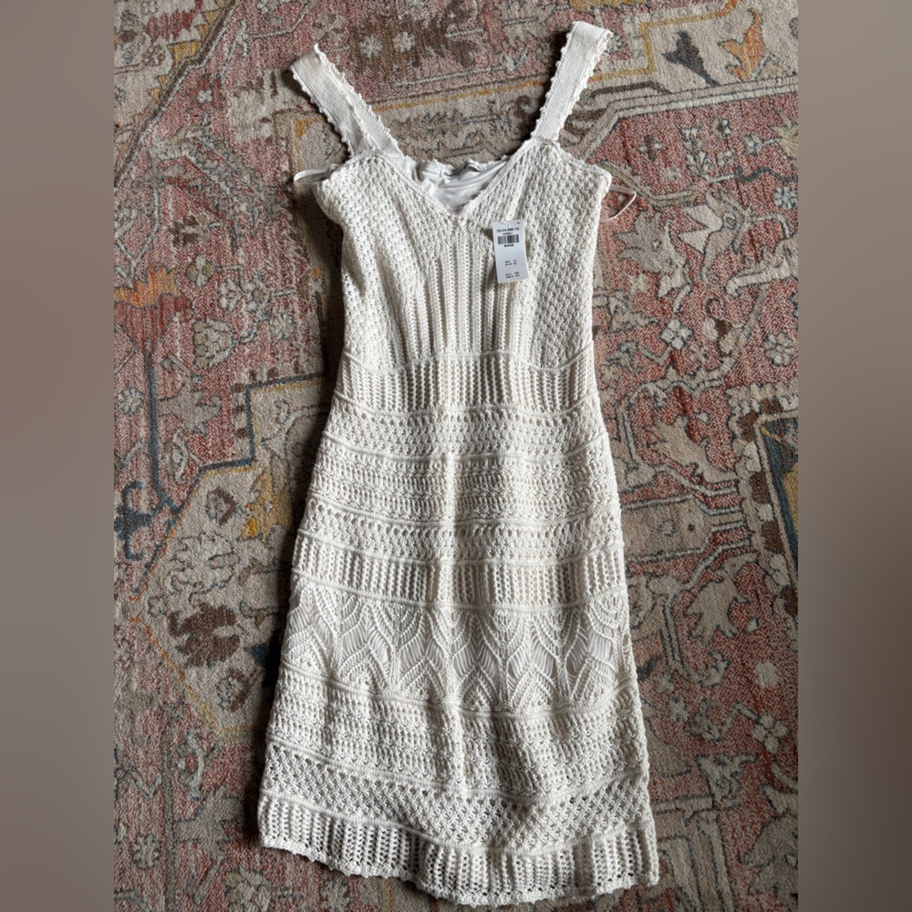NWT Abercrombie Crochet Mini Dress in Medium